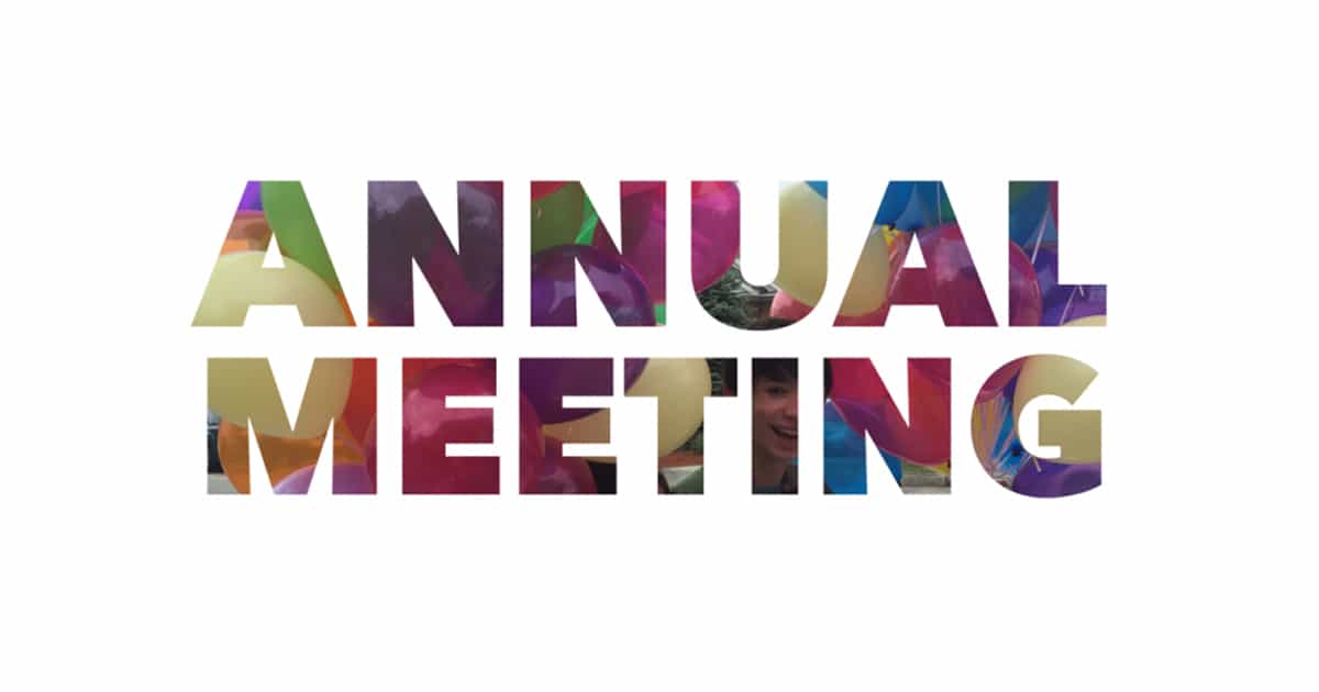 Annual meeting with people