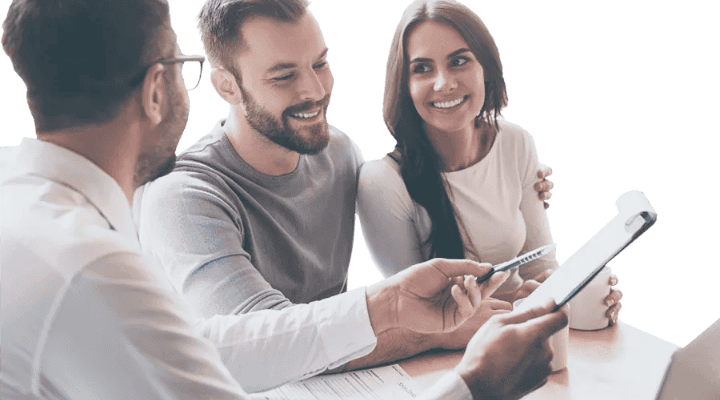 couple meeting with family counselor